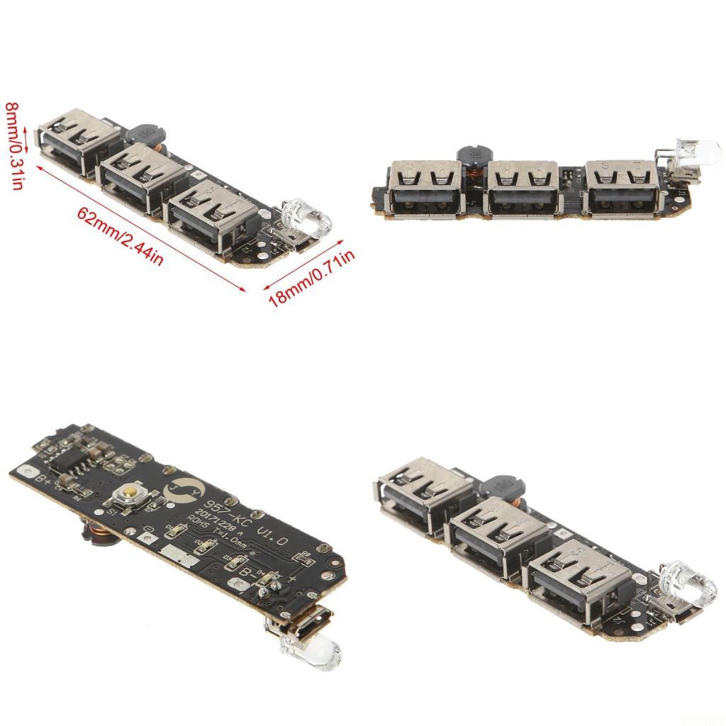 Li Ion Charger Module - B03F 5V 2.1A 3 USB DIY
