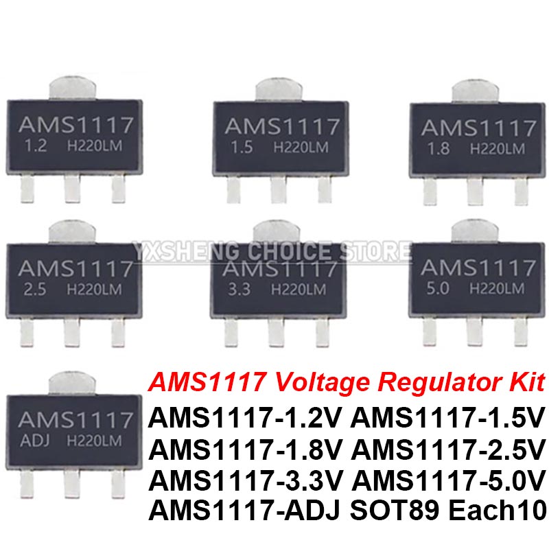 Ams1117 Module - 70PCS = 7 ชนิด * 10PCS