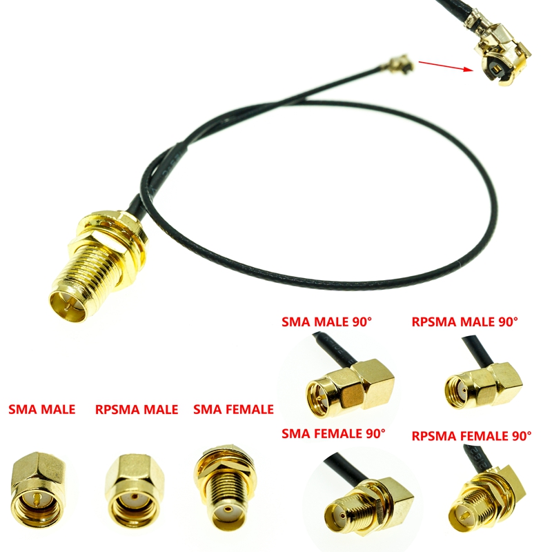 Ipex Connector - สายต่อขยายเสาอากาศ U.FL MHF1 UFL ไปยัง RP-SMA