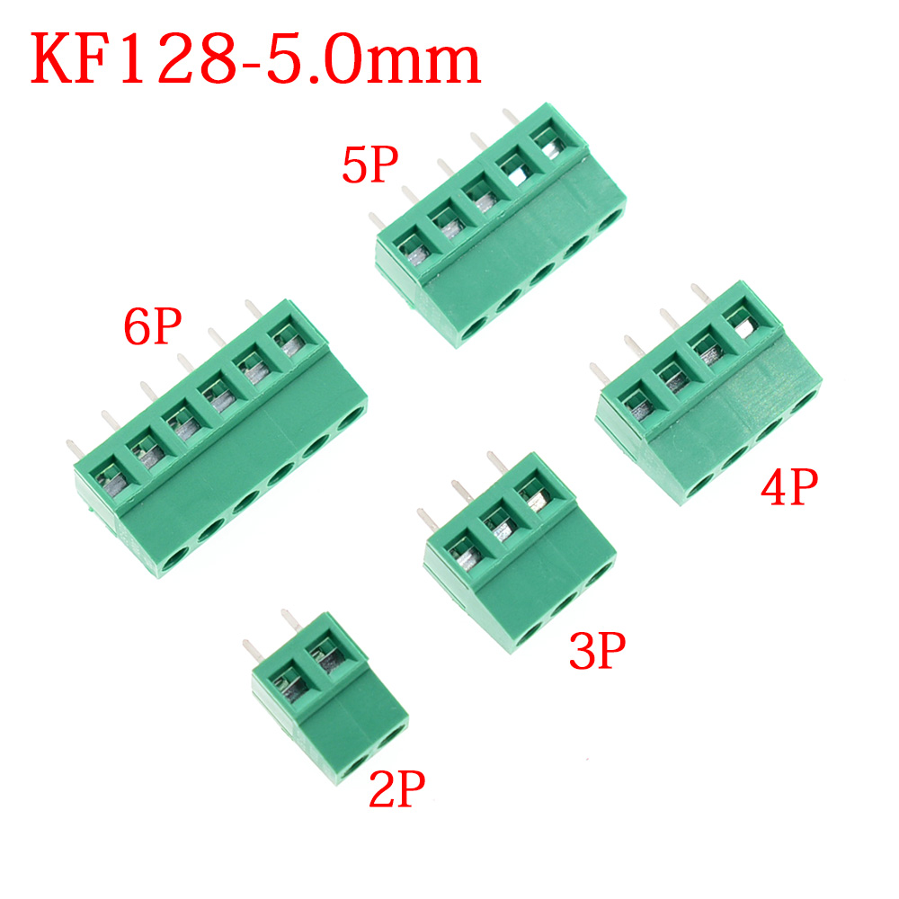 10/50PCS KF128-5.0mm KF128 5.0 - Screw Terminal Block บทวิจารณ์และราคา