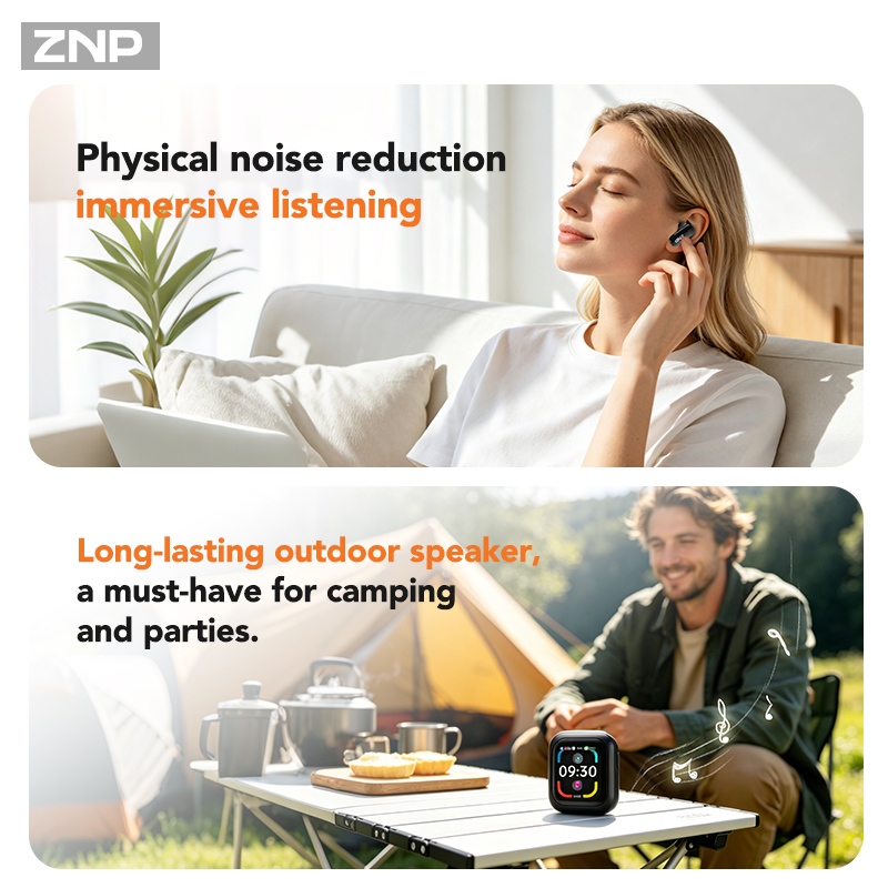 หูฟังไร้สาย ZNP N04 TWS พร้อมห - Usb C Cable บทวิจารณ์และราคา