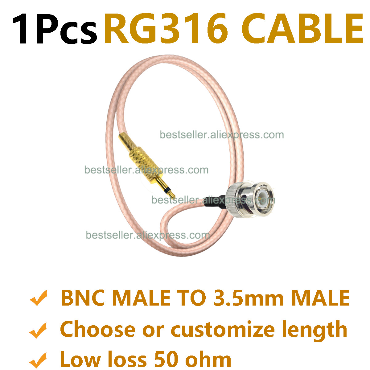 สายเชื่อมต่อ RG316 BNC ตัวผู้  - Jumper Wire Kit บทวิจารณ์และราคา