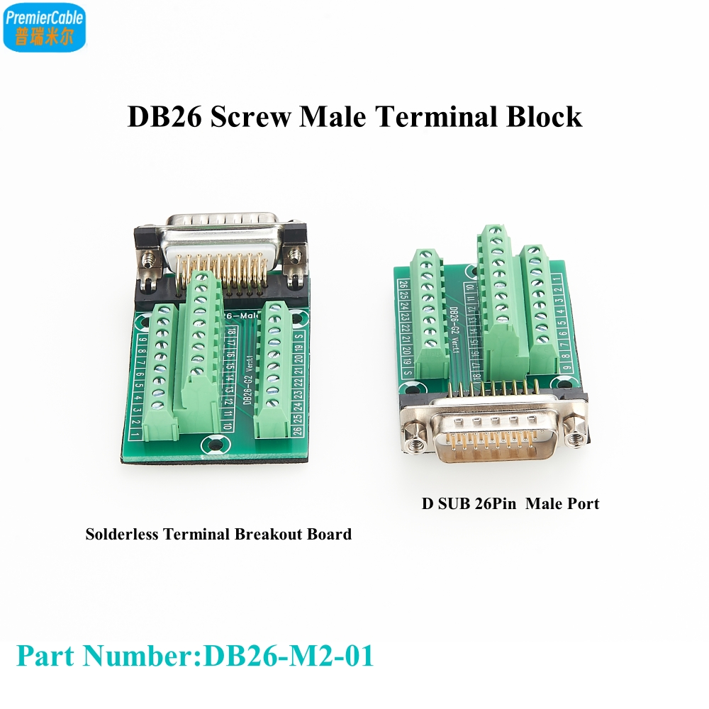 โมดูลสัญญาณ DB26 ตัวผู้ ต่อกับ - Screw Terminal Block บทวิจารณ์และราคา