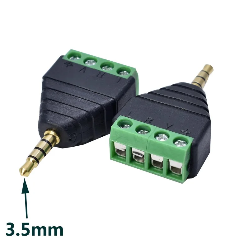 5/20/100PCS 3.5 มม.สเตอริโอ 4  - Screw Terminal Block บทวิจารณ์และราคา
