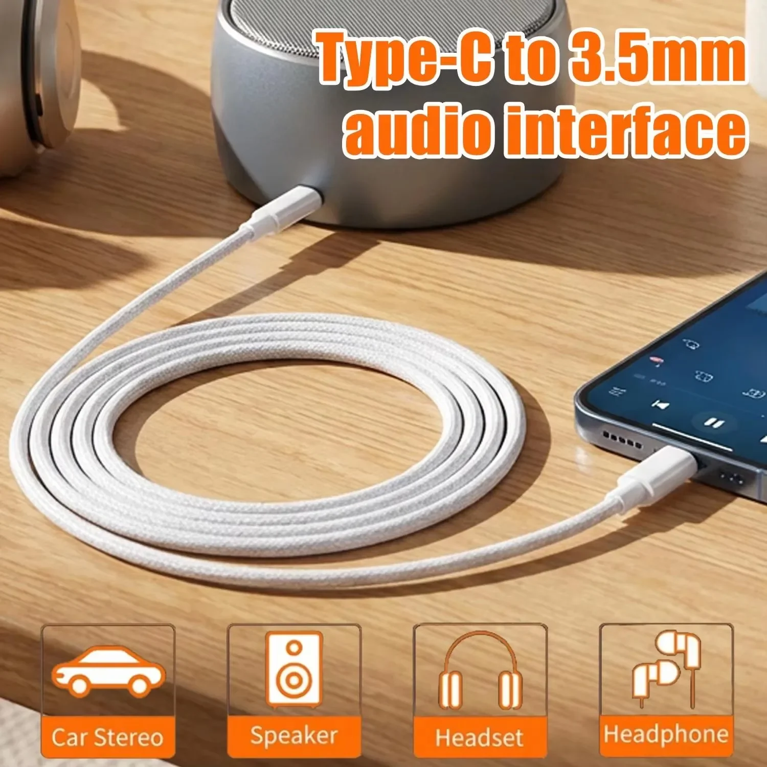 สายสัญญาณเสียง USB-C เป็น 3.5  - Usb C Cable บทวิจารณ์และราคา