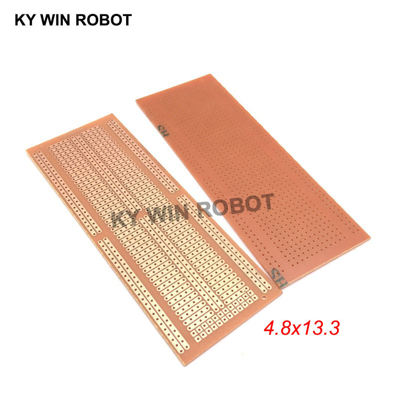 1pcs DIY 4.8*13.3 ซม.ต้นแบบกระ - Pcb Prototyping Board บทวิจารณ์และราคา