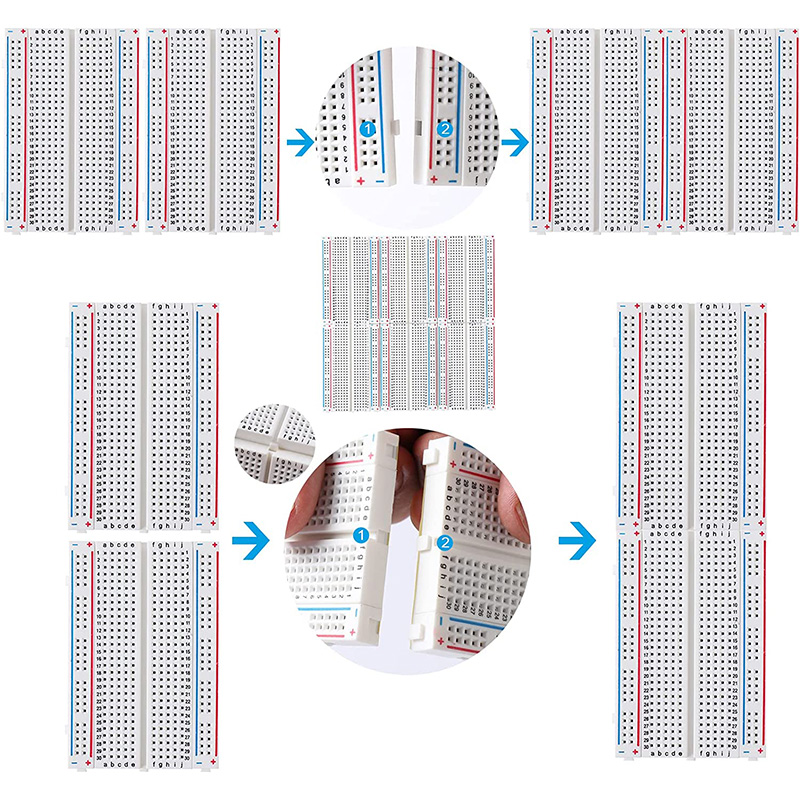 บอร์ดทดลอง MB-102 MB102 400 83 - Breadboard 400 Point บทวิจารณ์และราคา