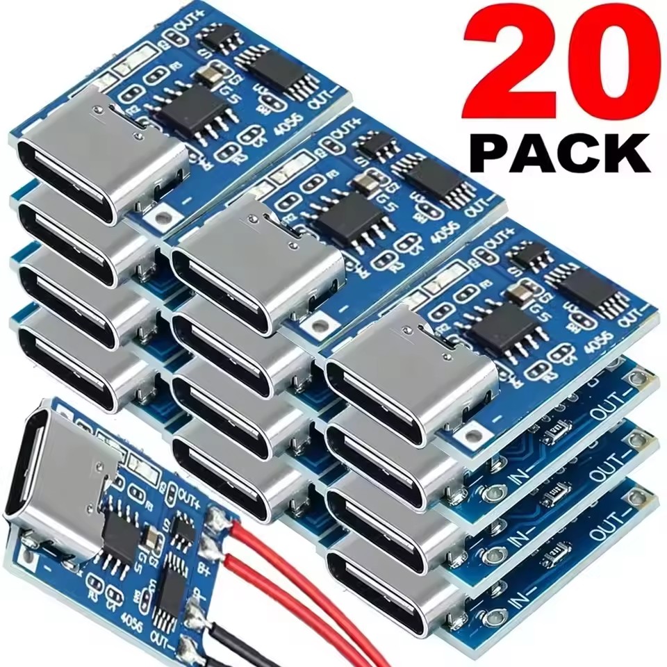 โมดูลชาร์จ USB Type-C รุ่น TP4 - Tp4056 Module บทวิจารณ์และราคา