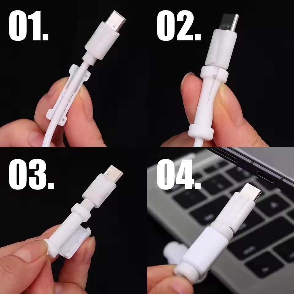ปลอกป้องกันสายหัก ซิลิโคนนุ่ม  - Usb C Cable บทวิจารณ์และราคา