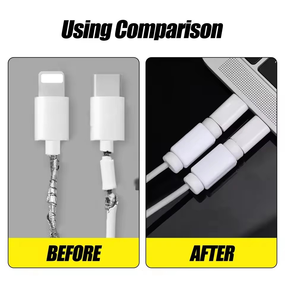 ปลอกป้องกันสายหัก ซิลิโคนนุ่ม  - Usb C Cable บทวิจารณ์และราคา