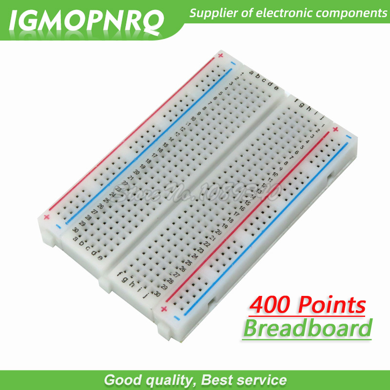 10ชิ้น400จุดแผงวงจรอิเล็กทรอนิ - Breadboard 400 Point บทวิจารณ์และราคา