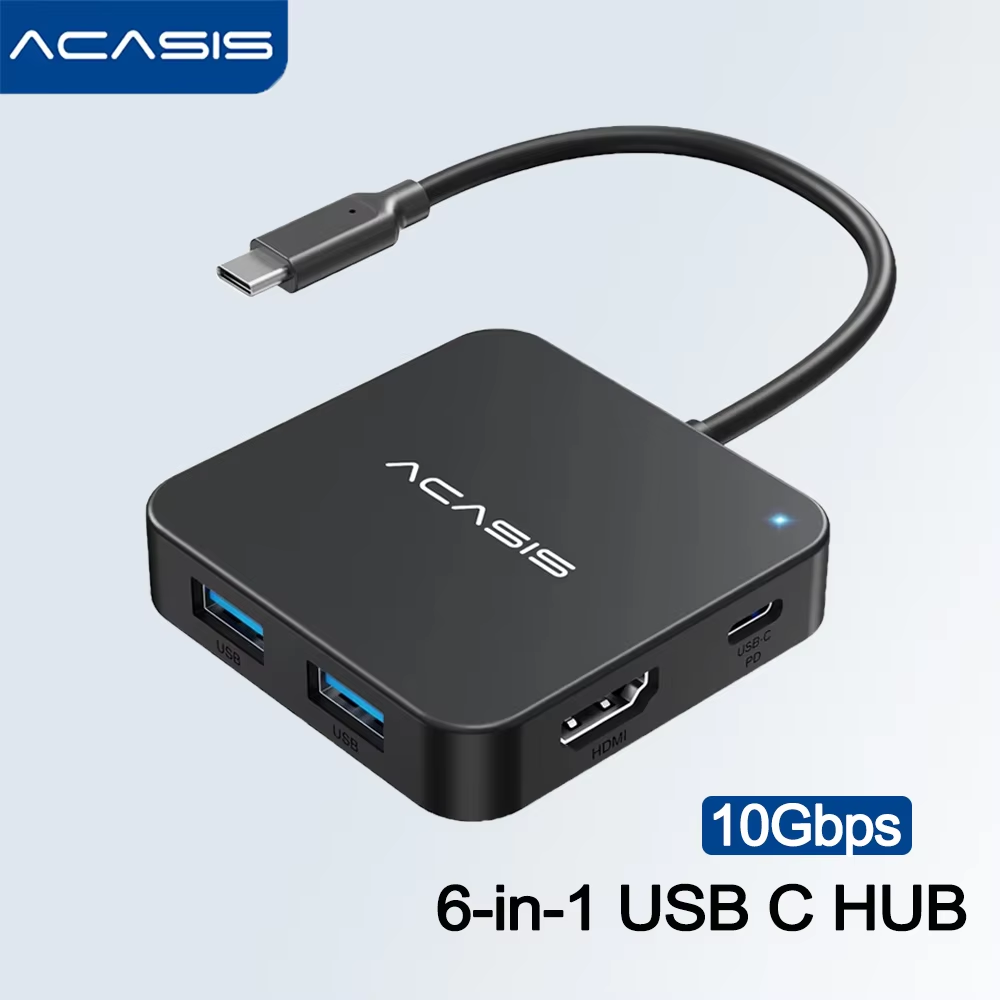 ฮับ ACASIS USB C 6 in 1 10Gbps - Usb C Cable บทวิจารณ์และราคา